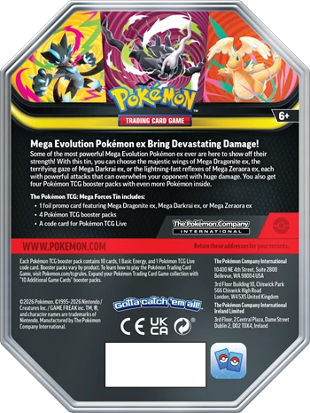Pokémon - TIN - Tins - Fall 2026 ex - Tin