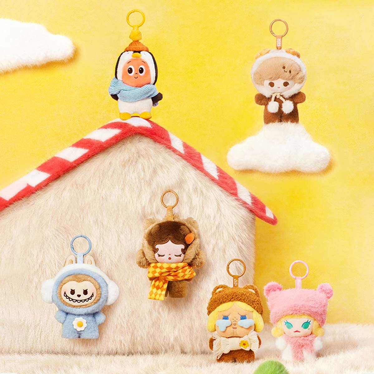 Pop Mart - Mix IP - Pop Bean Fluffy & Cozy Series - Plush Pendant - BlindBox