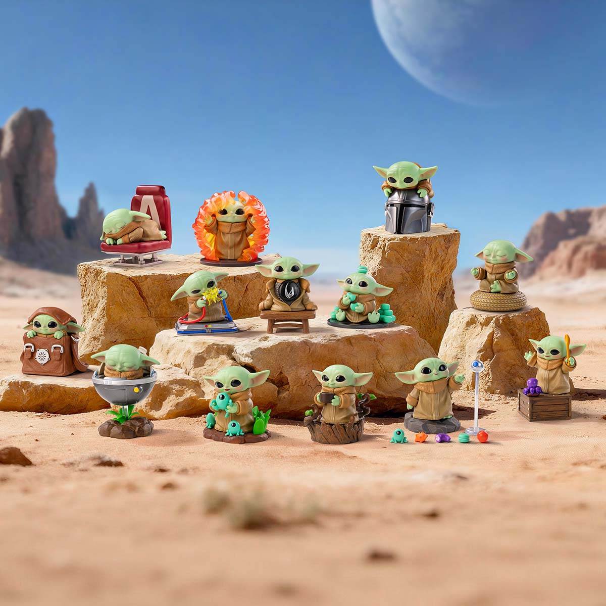 Pop Mart - Colab - Star Wars Grogu Tiny But Mighty Series - Figure