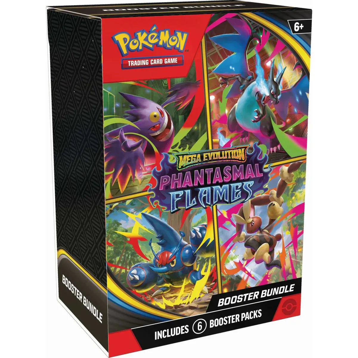 Pokémon - ME02 - Mega Evolution - Phantasmal Flames - 6 Booster Bundle