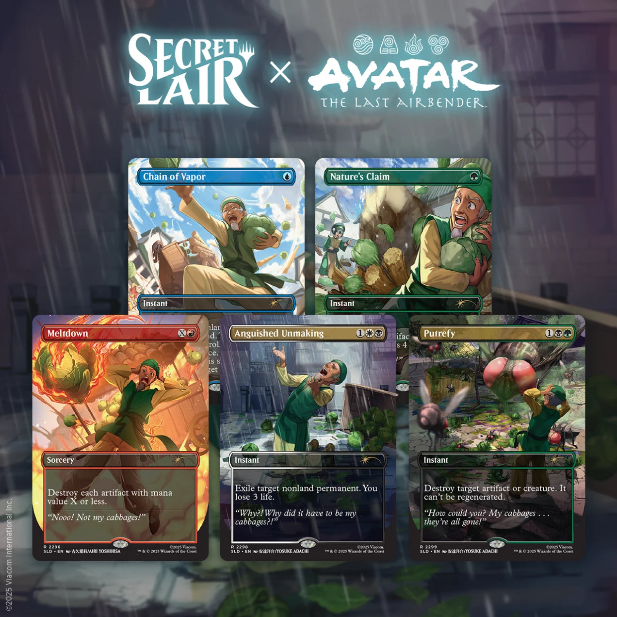 Secret Lair - Avatar: The Last Airbender Superdrop - My Cabbages!