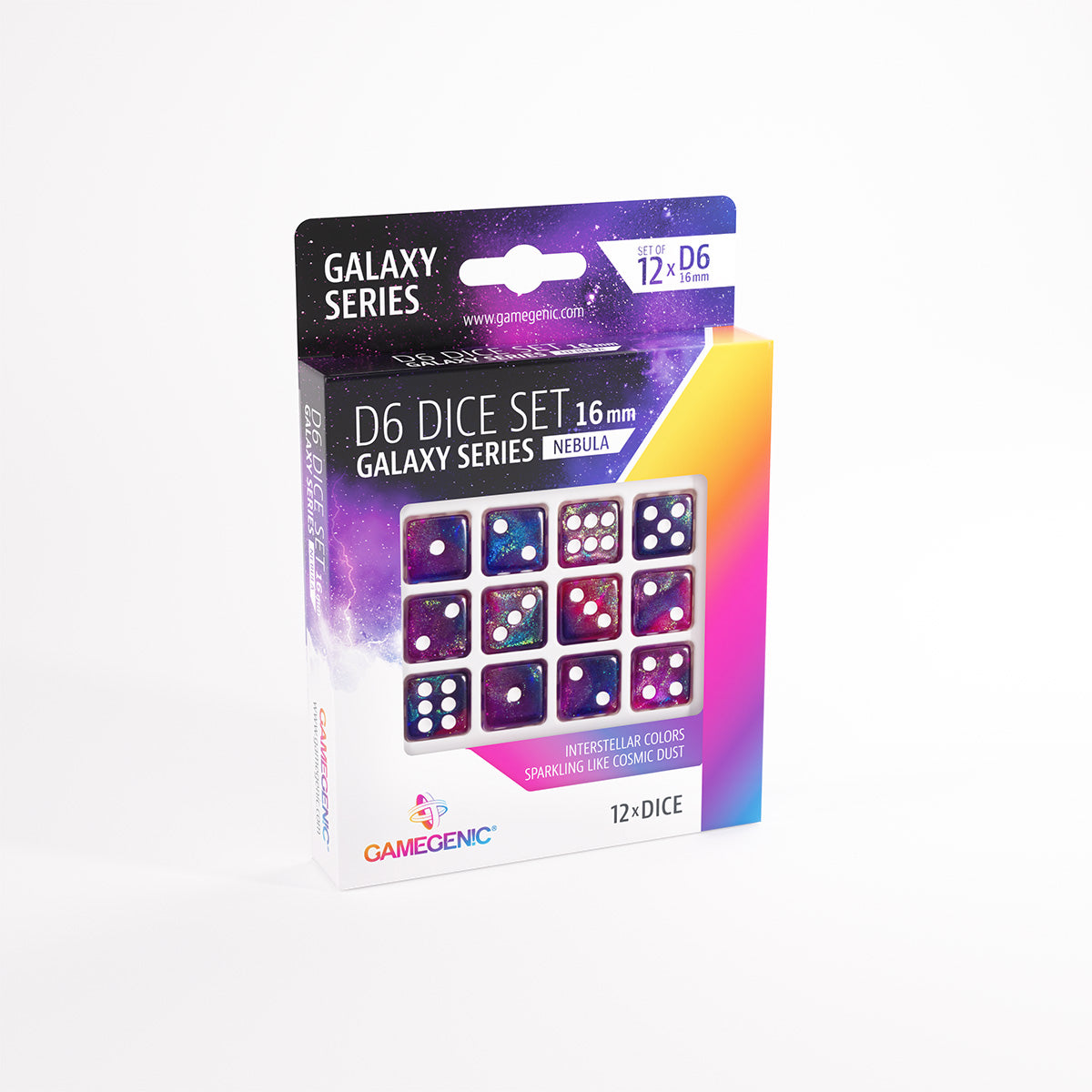 Gamegenic - D6 Dice Set - Galaxy Series (12pcs)