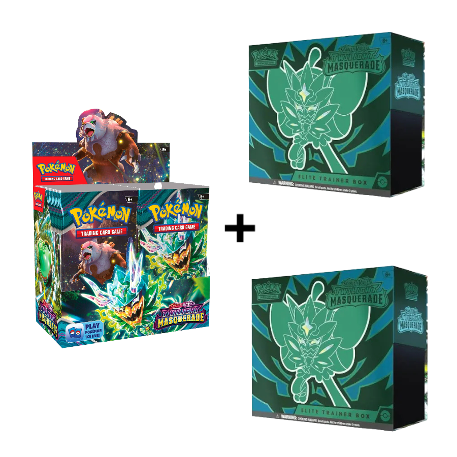 Pokémon - Twilight Masquerade - SV6 - Booster Display & 2 Elite Trainer Box Combo