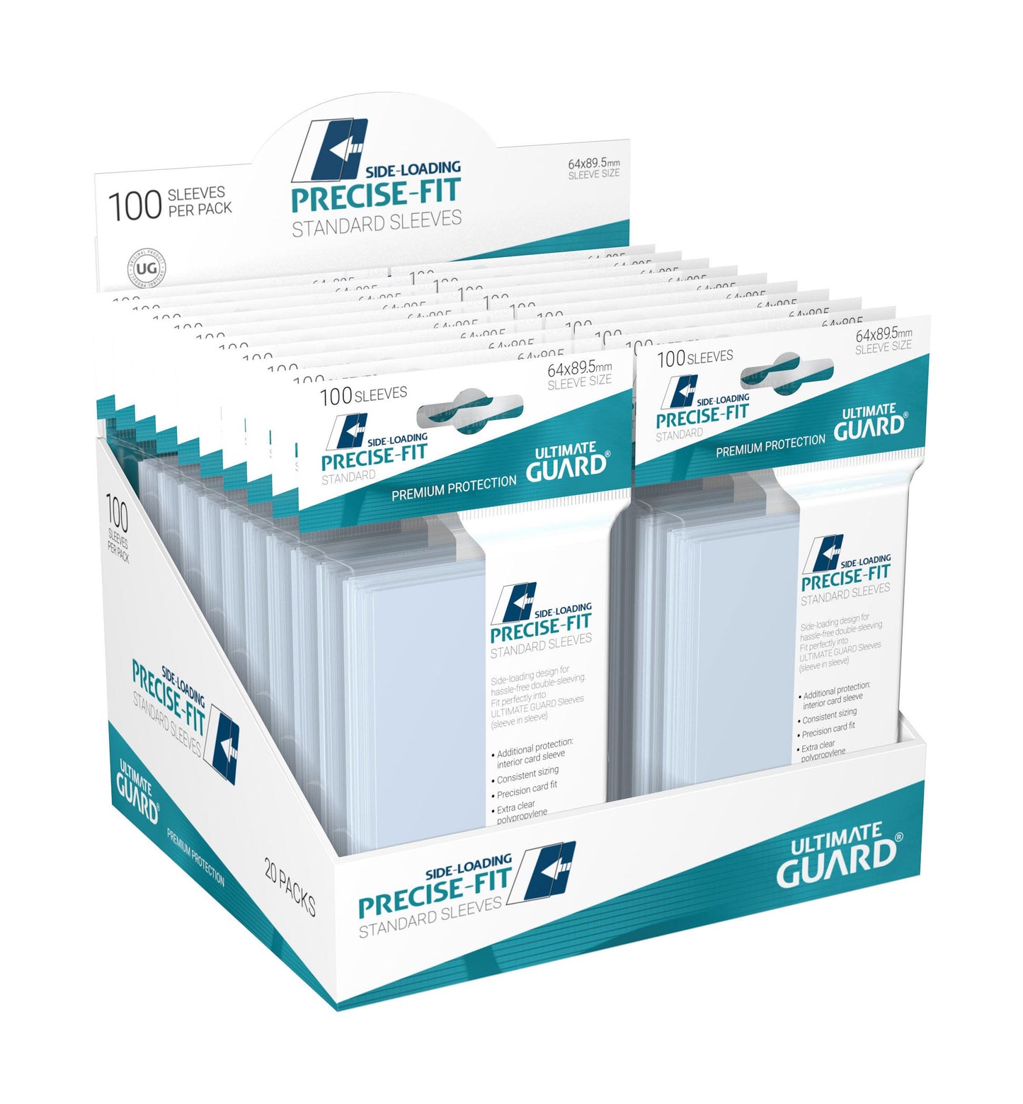 Ultimate Guard - Standard Size Sleeves - Precise-Fit Sideloading (100)