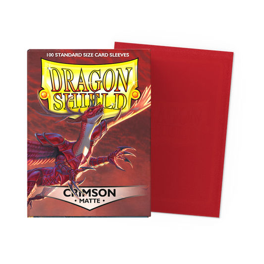 Dragon Shield Matte Sleeves - Crimson - Standard Size (100)