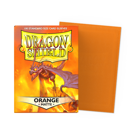 Dragon Shield Matte Sleeves - Orange - Standard Size (100)