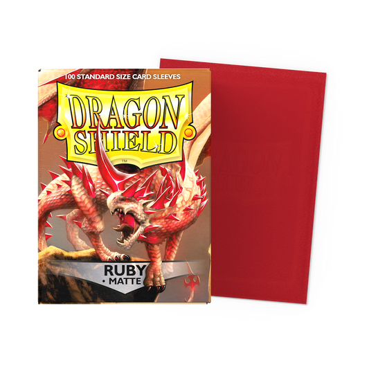 Dragon Shield Matte Sleeves - Ruby - Standard Size (100)