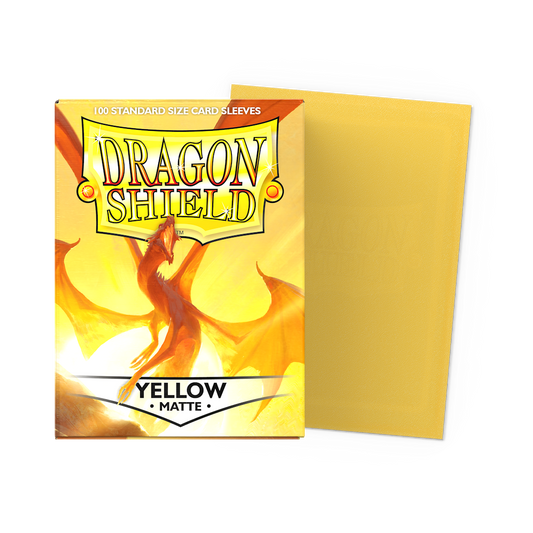 Dragon Shield Matte Sleeves - Yellow - Standard Size (100)