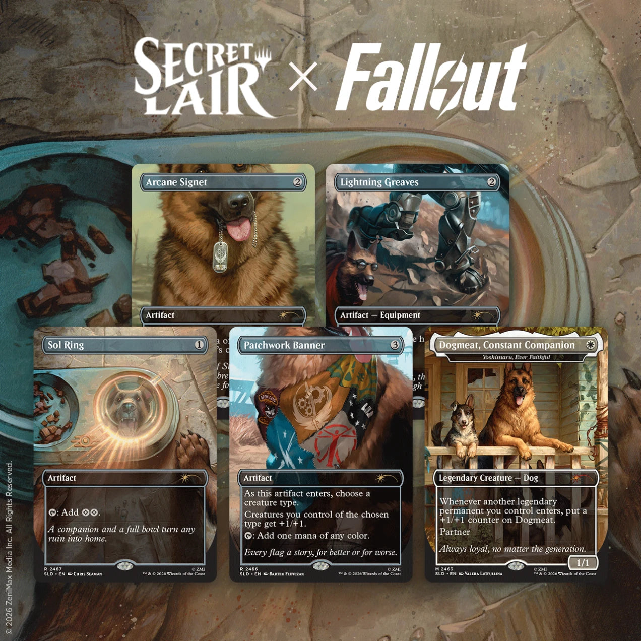 Secret Lair - Fallout - Rad Superdrop - Greet the Dog