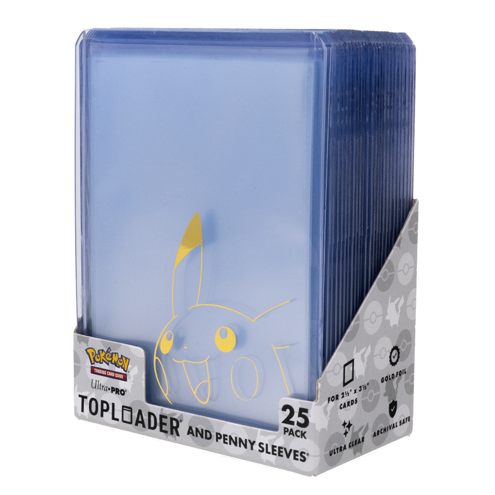 Ultra Pro - Pikachu TOPLOADER and PENNY SLEEVES Combo Pack [25]