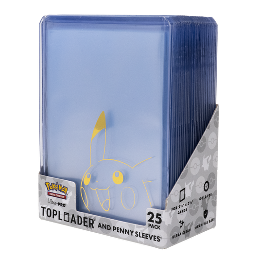Ultra Pro - Pikachu TOPLOADER and PENNY SLEEVES Combo Pack [25]