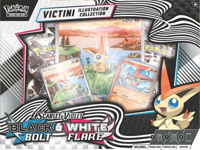Pokémon - SV10.5 - Scarlet & Violet - Black Bolt & White Flare - Unova Victini Illustration Collection