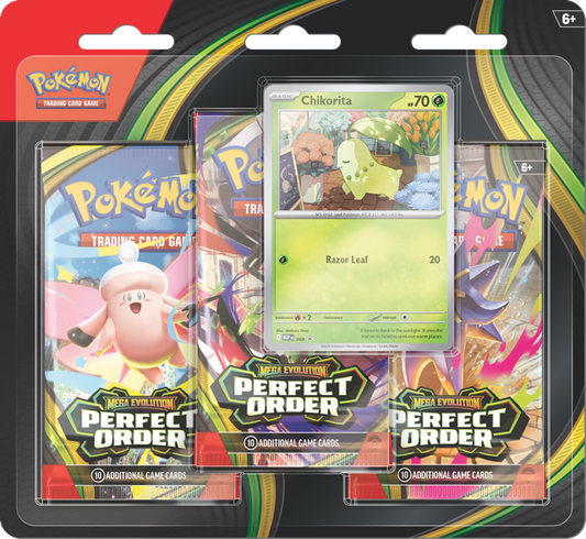 Pokémon - ME03 - Mega Evolution - Perfect Order - 3-Pack Blister