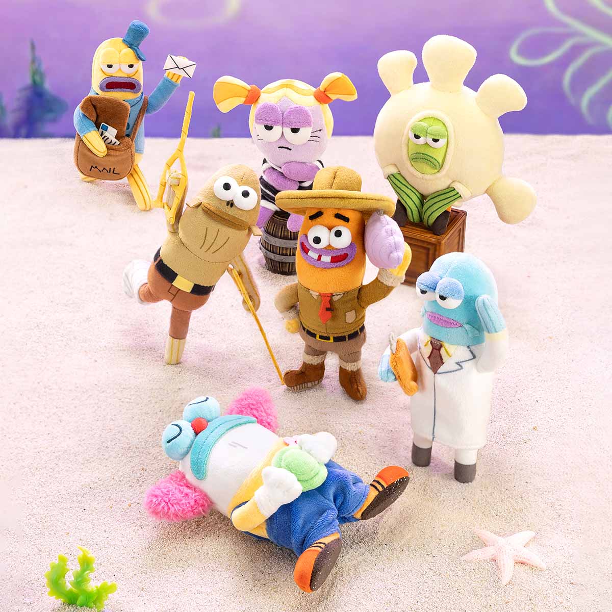 Pop Mart - Colab - Residents of Bikini Bottom Part2 - Whimsical Plush - Blindbox