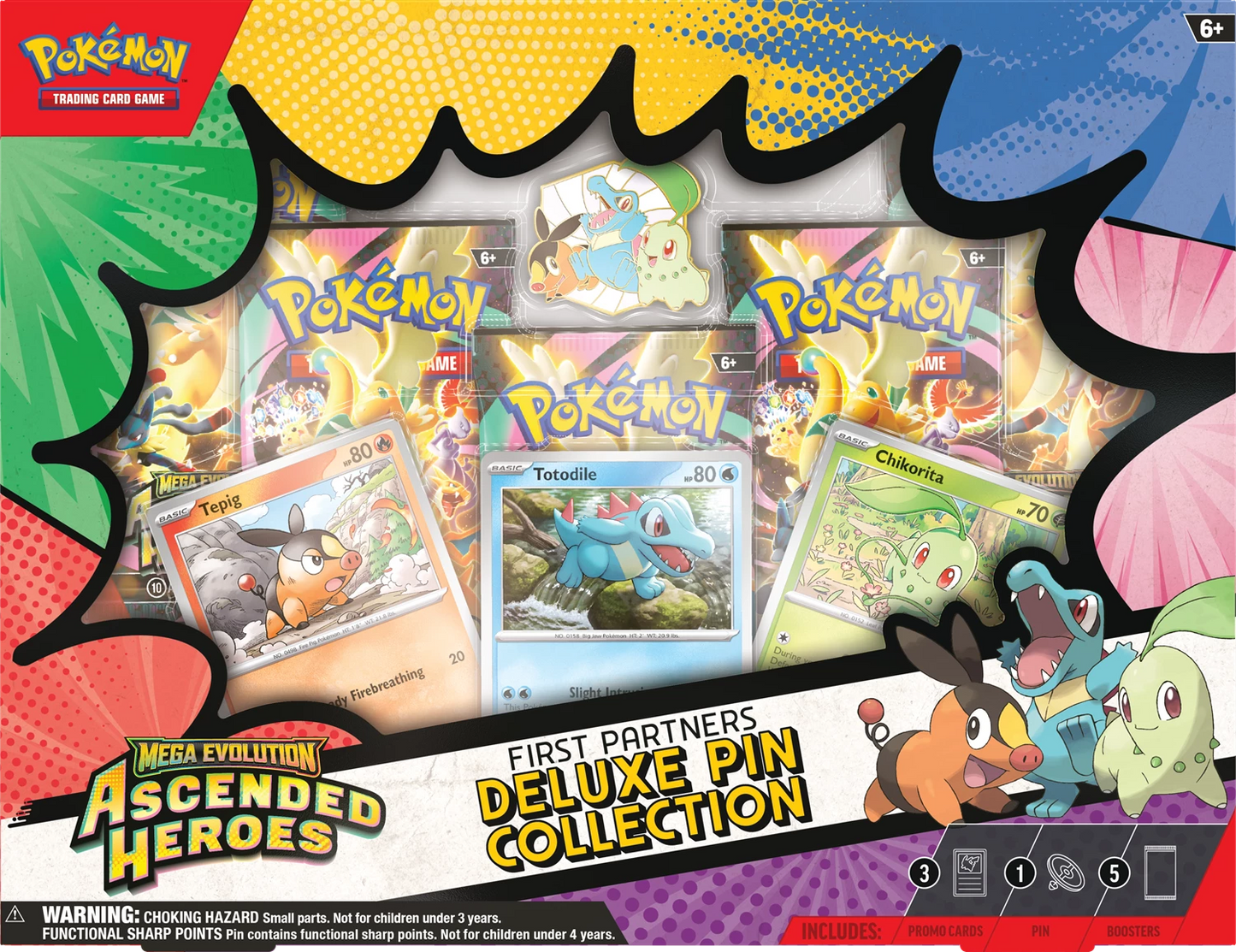 Pokémon - ME02.5 - Mega Evolution - Ascended Heroes - First Partners Deluxe Pin Collection