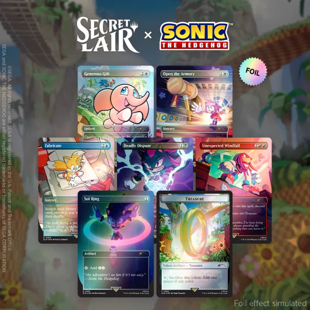Secret Lair - The Sonic Superdrop - Secret Lair x Sonic: Chasing Adventure