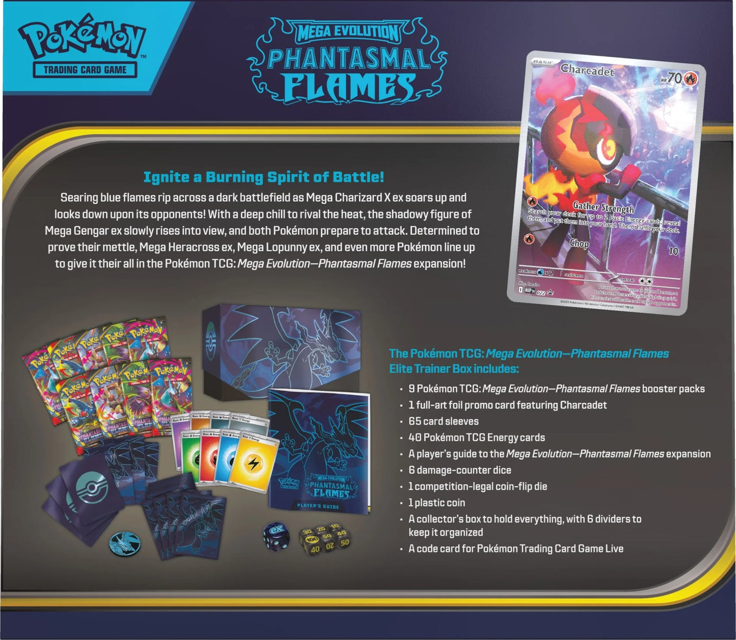 Pokémon - ME02 - Mega Evolution - Phantasmal Flames - Elite Trainer Box