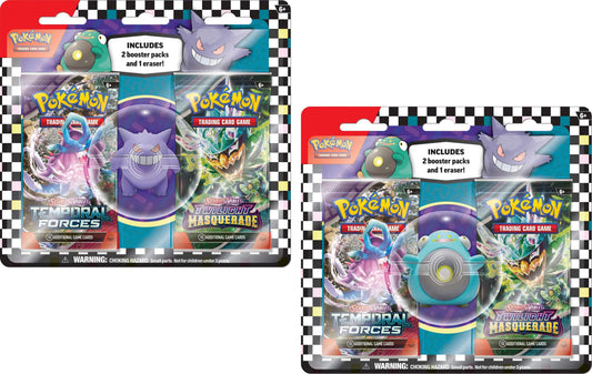 Pokémon - Temporal Forces & Twilight Masquerade - Eraser 2-Pack Blister [EN]