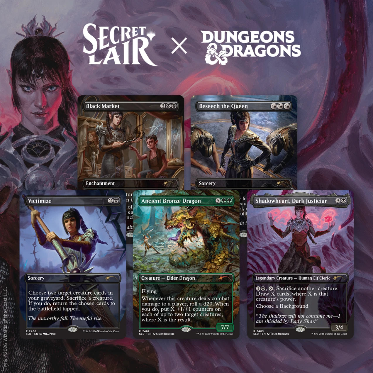 Secret Lair - Dungeons & Dragons - Roll for Initiative Superdrop - Shadowheart's Devotion
