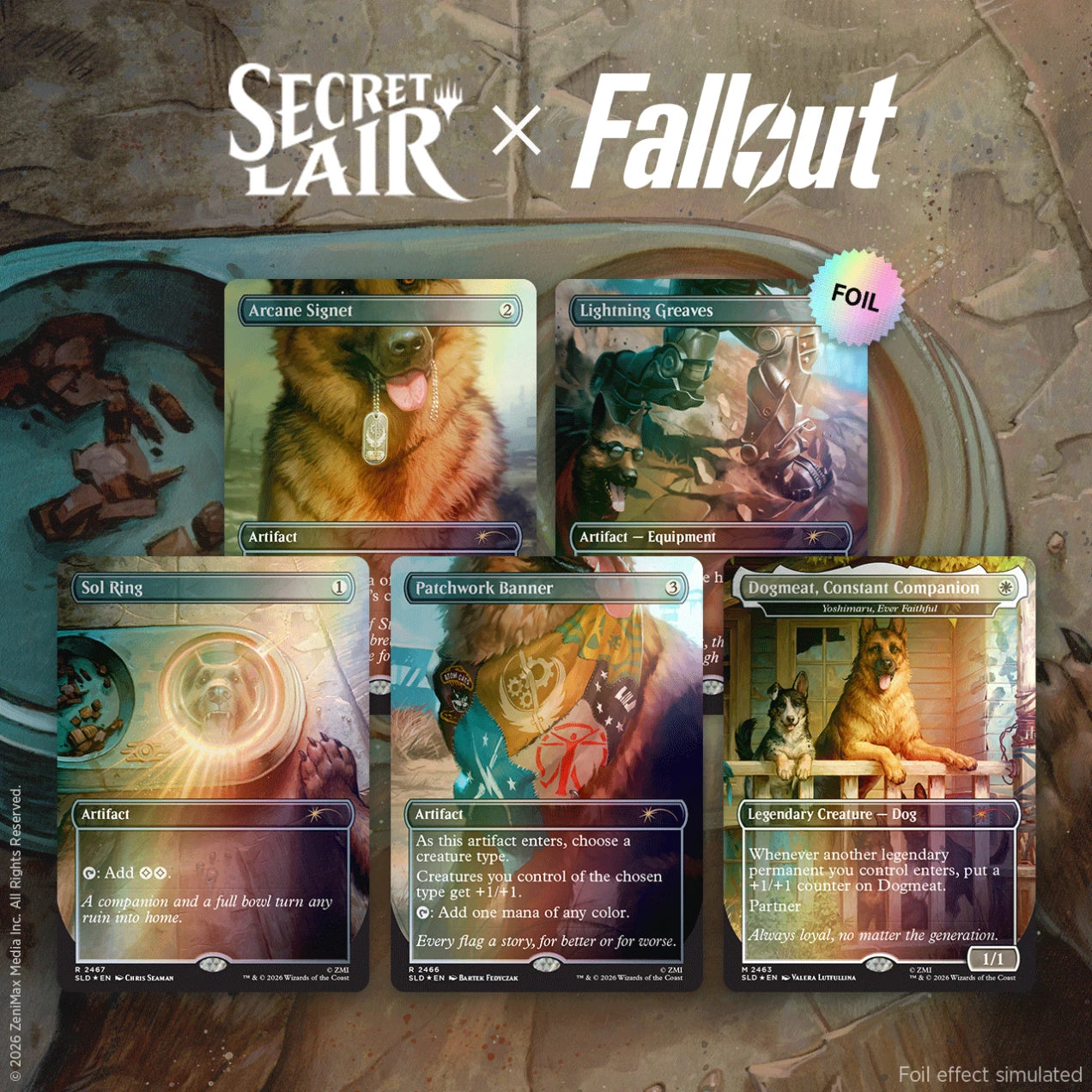 Secret Lair - Fallout - Rad Superdrop - Greet the Dog