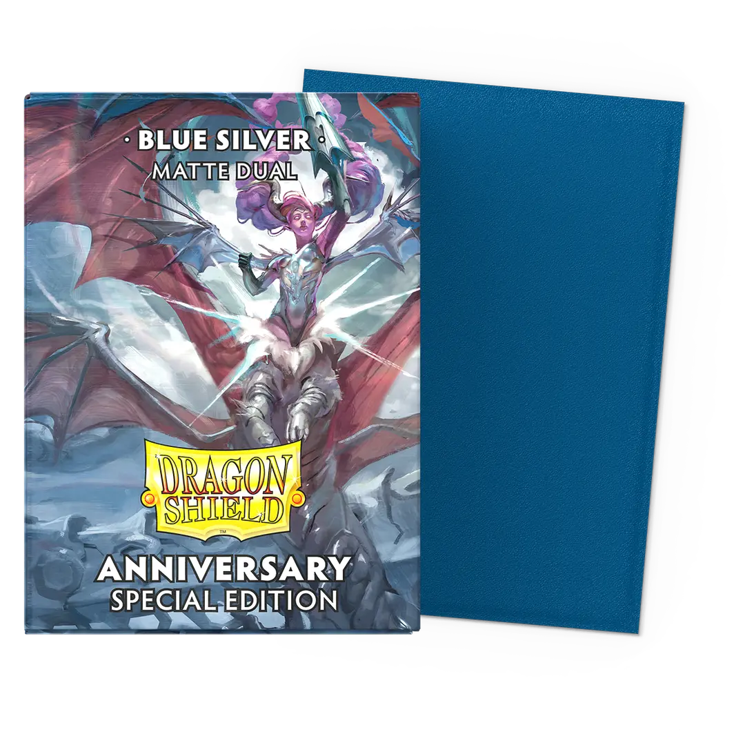 Dragon Shield - Matte Dual Sleeves - Special Edition - Blue/Silver - Standard Size [EN]