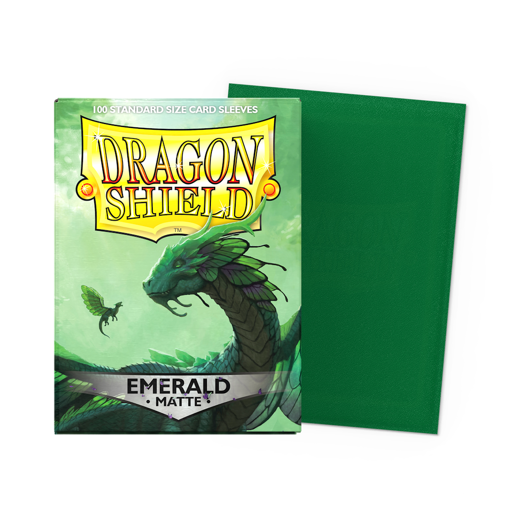 Dragon Shield Matte Sleeves - Emerald - Standard Size (100)