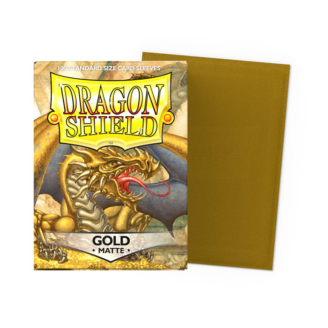 Dragon Shield Matte Sleeves - Gold - Standard Size (100)