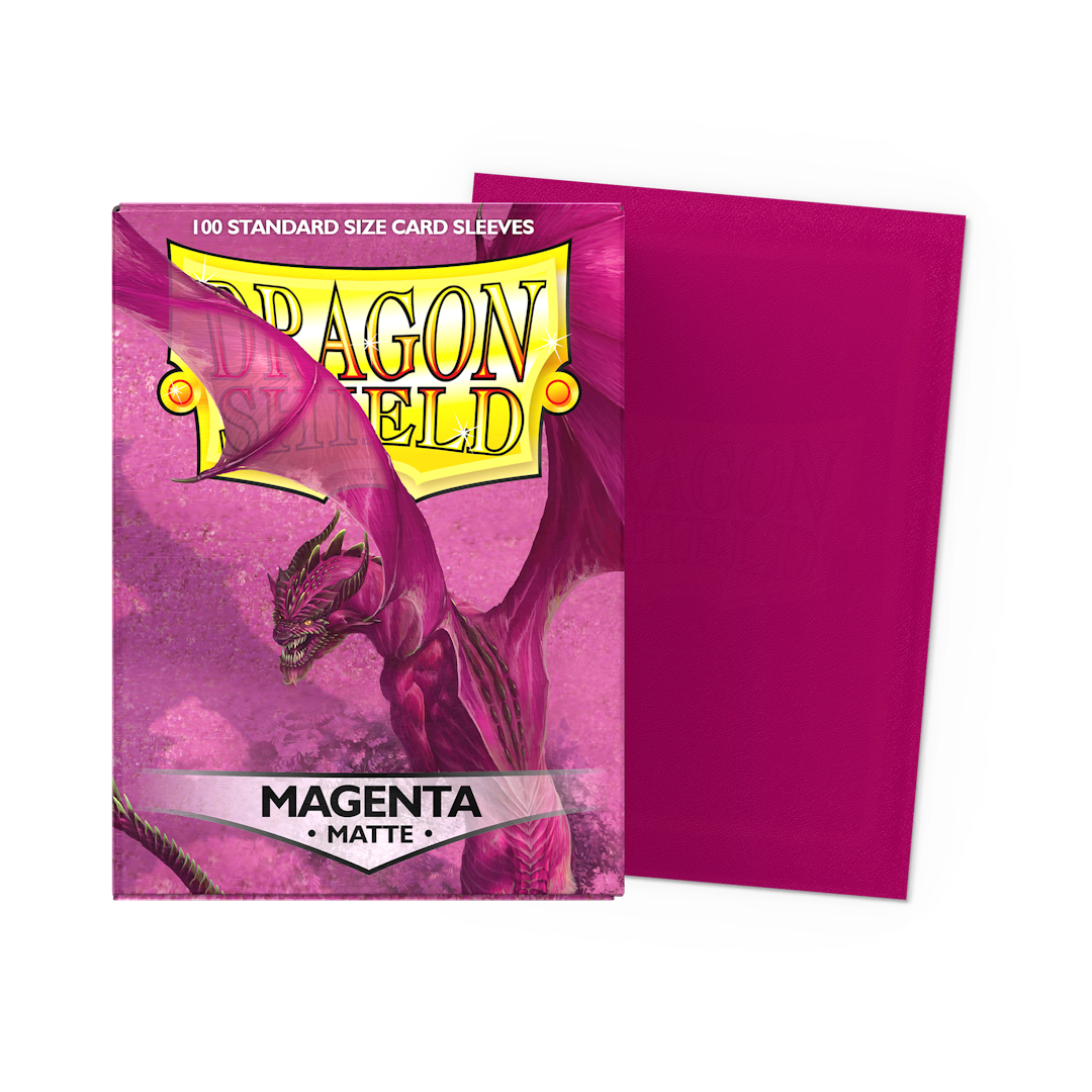 Dragon Shield Matte Sleeves - Magenta - Standard Size (100)