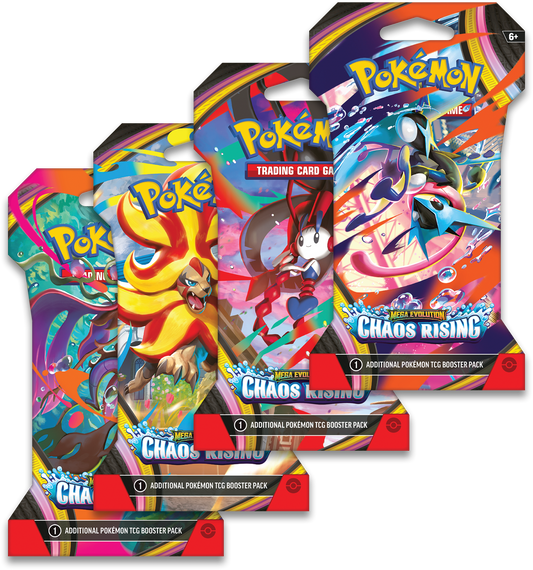 Pokémon - ME04 - Mega Evolution - Chaos Rising - Sleeved Booster