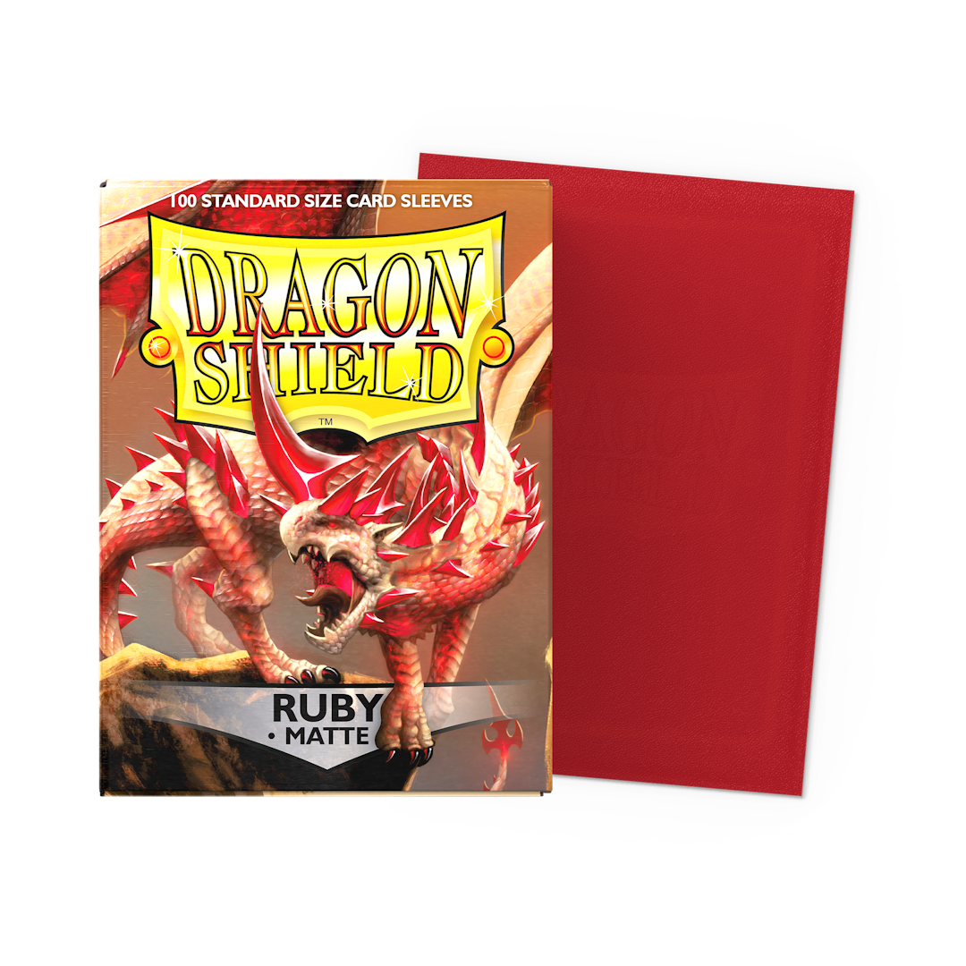 Dragon Shield Matte Sleeves - Ruby - Standard Size (100)