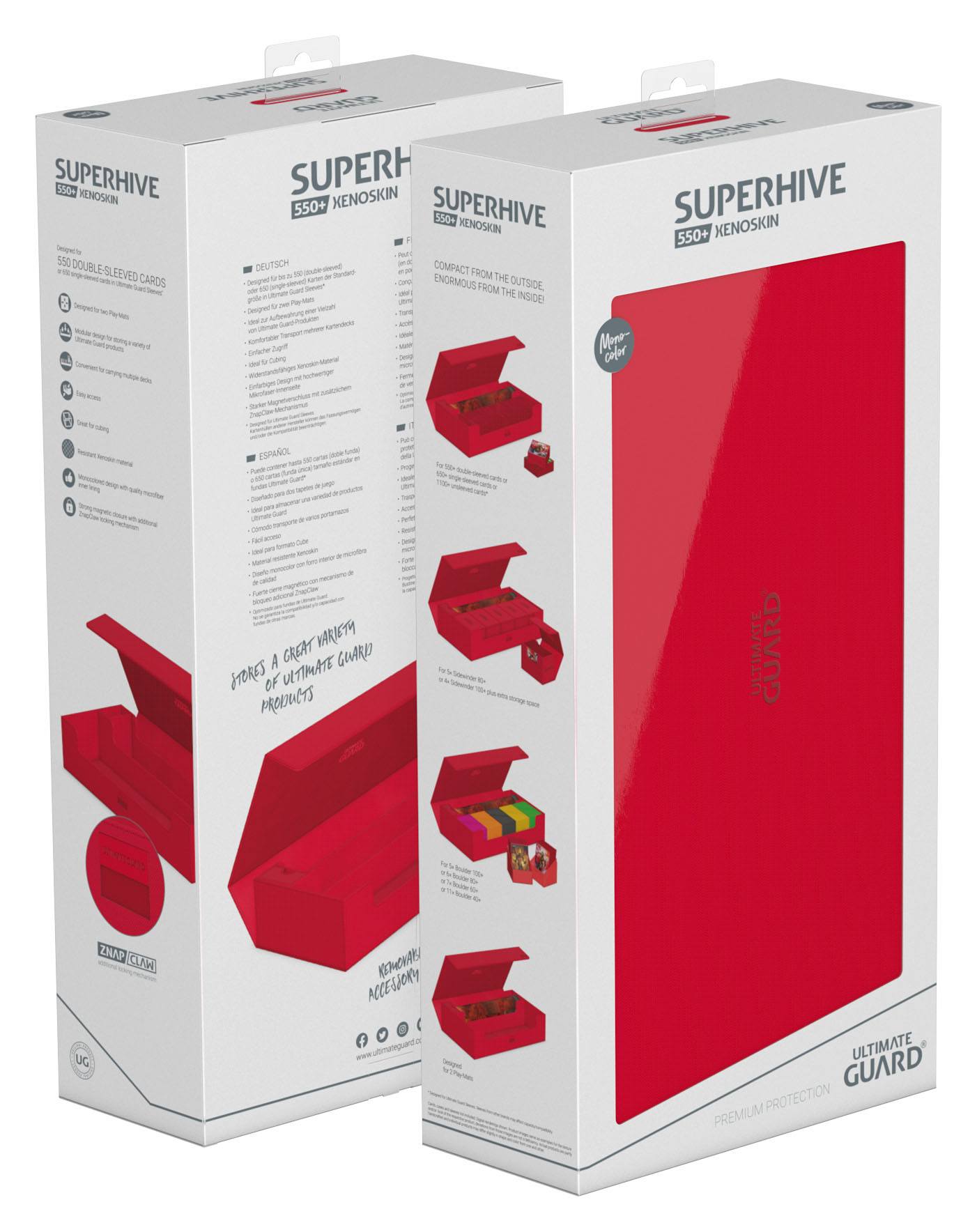 Ultimate Guard - Superhive 550+ XenoSkin Deck Box - Red